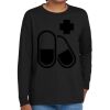 Youth Heavy Cotton 100% Cotton Long Sleeve T Shirt Thumbnail